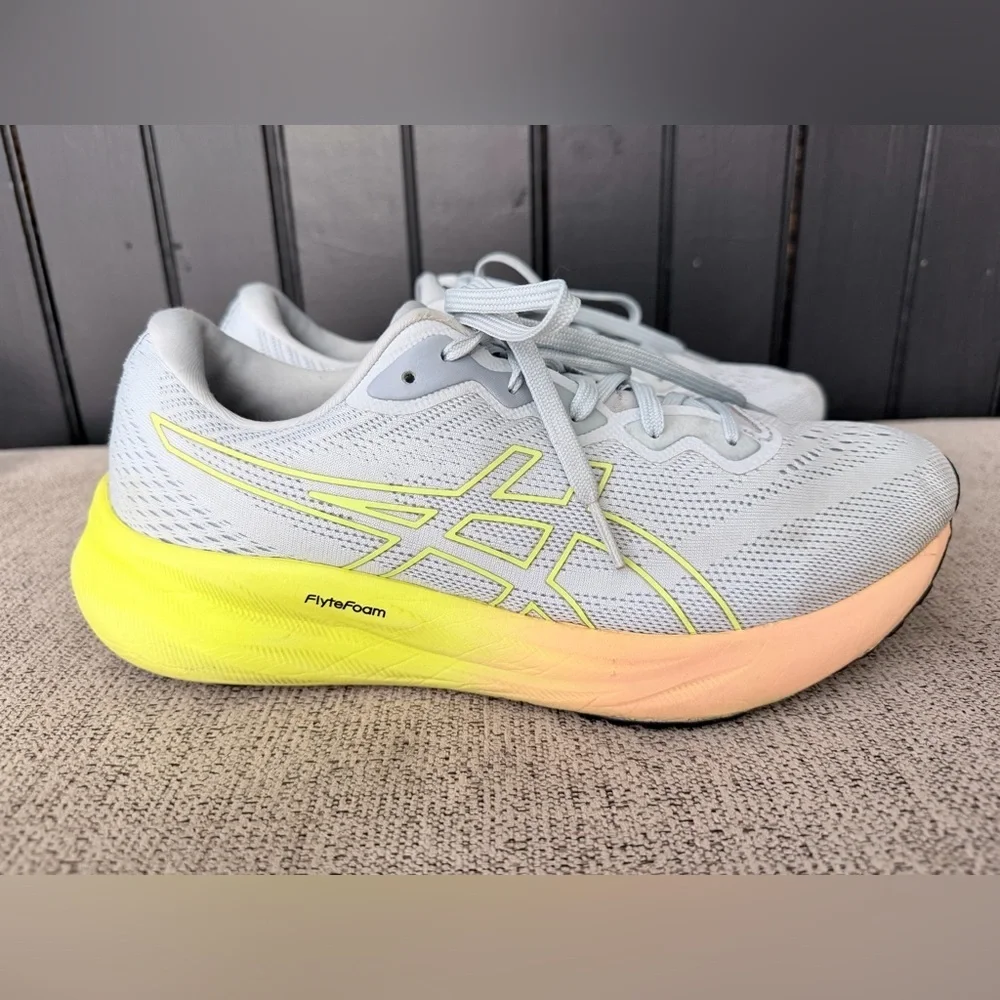 ASICS Women's Gel-Plus Paris Athletic Shoes - Cool Grey And Safety Yellow